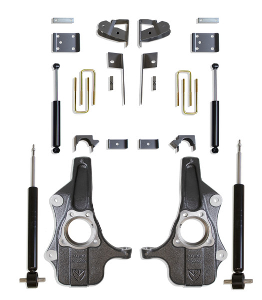 GMC Sierra 1500 2019-2025 Maxtrac Deluxe 3/5 Lowering Kit