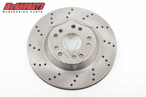 GM Car 13" McGaughys Big Brake Replacement Rotor 5x4.75 Cross Drilled Passenger Side