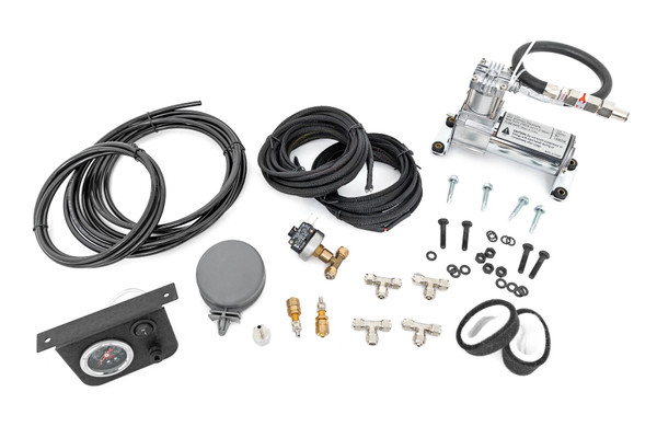 Rough Country Onboard Air Bag Compressor Kit w/ Gauge