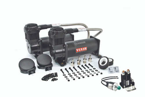 【新品】VIAIR 444C BLACK DUAL PACK 2機1SET 44442_kit_W_PRESSURE_and_relay