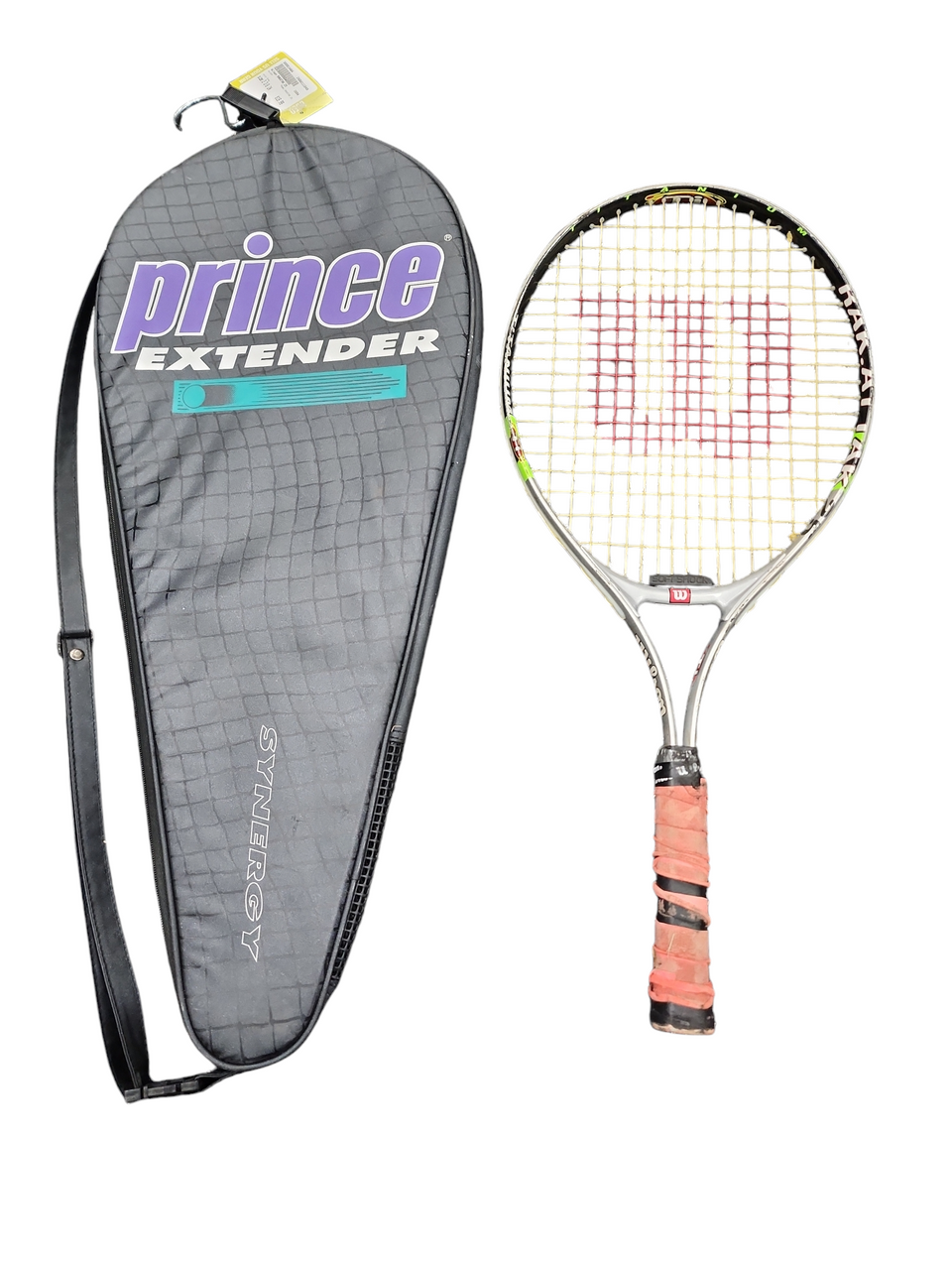 Used Wilson RAKATAK 25 Adult Tennis Racquet Grey 3 3/8