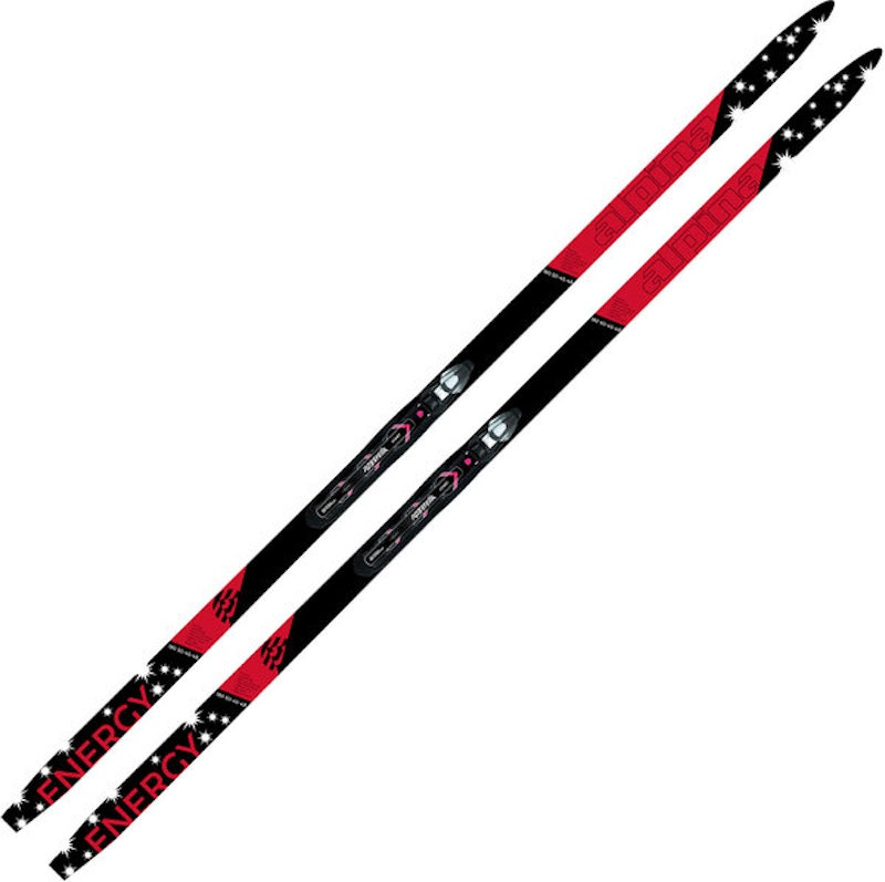 ALPINA ENERGY XC SKIS JR Cross Country Ski Boys Combo