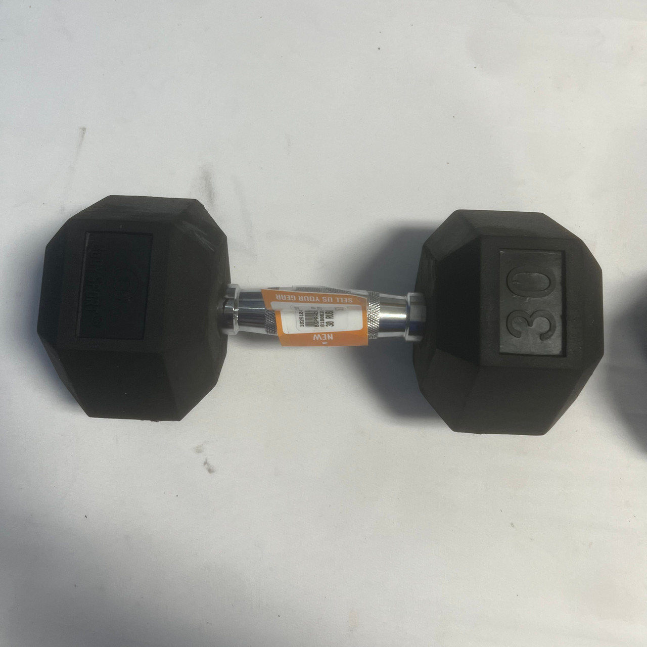 New 30 RUBBER HEX DB Dumbbells