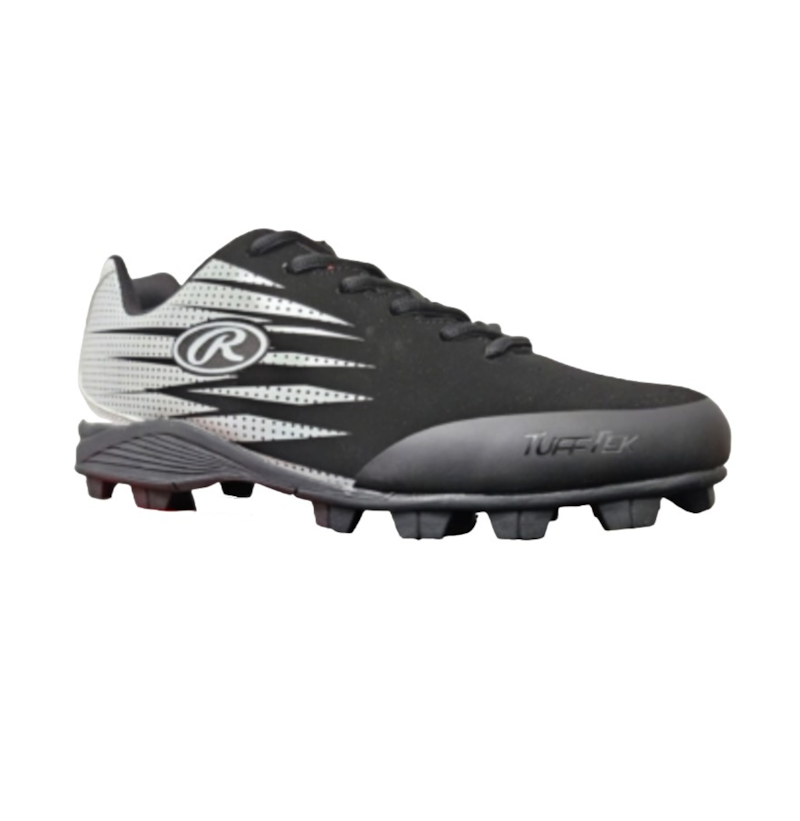 New Rawlings Gamer Junior Cleat Black Size 11733-RAW3171YBKWT-3
