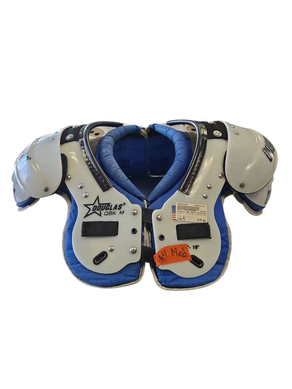 Used Douglas Z-25 ADULT SHOULDER PADS MD Football Shoulder Pads