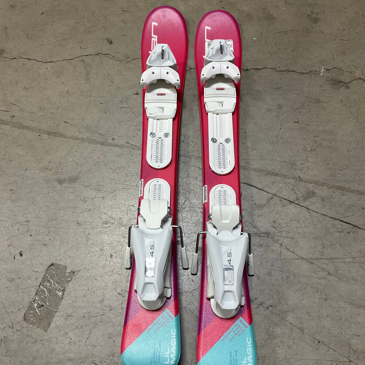Used Elan ELAN LIL MAGIC 80CM JR SKIS NEVER USED Girls DH Ski