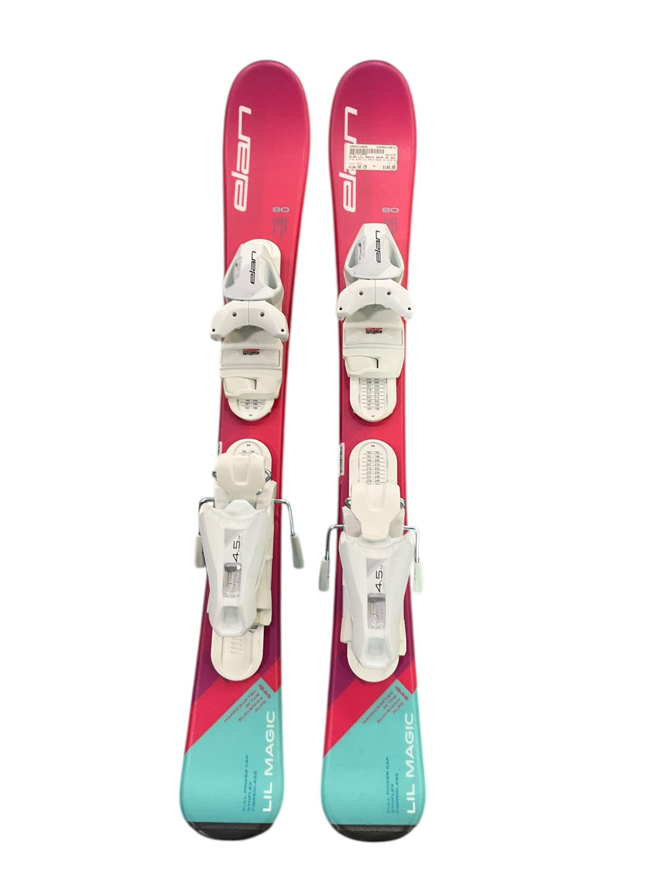 Used Elan ELAN LIL MAGIC 80CM JR SKIS NEVER USED Girls DH Ski