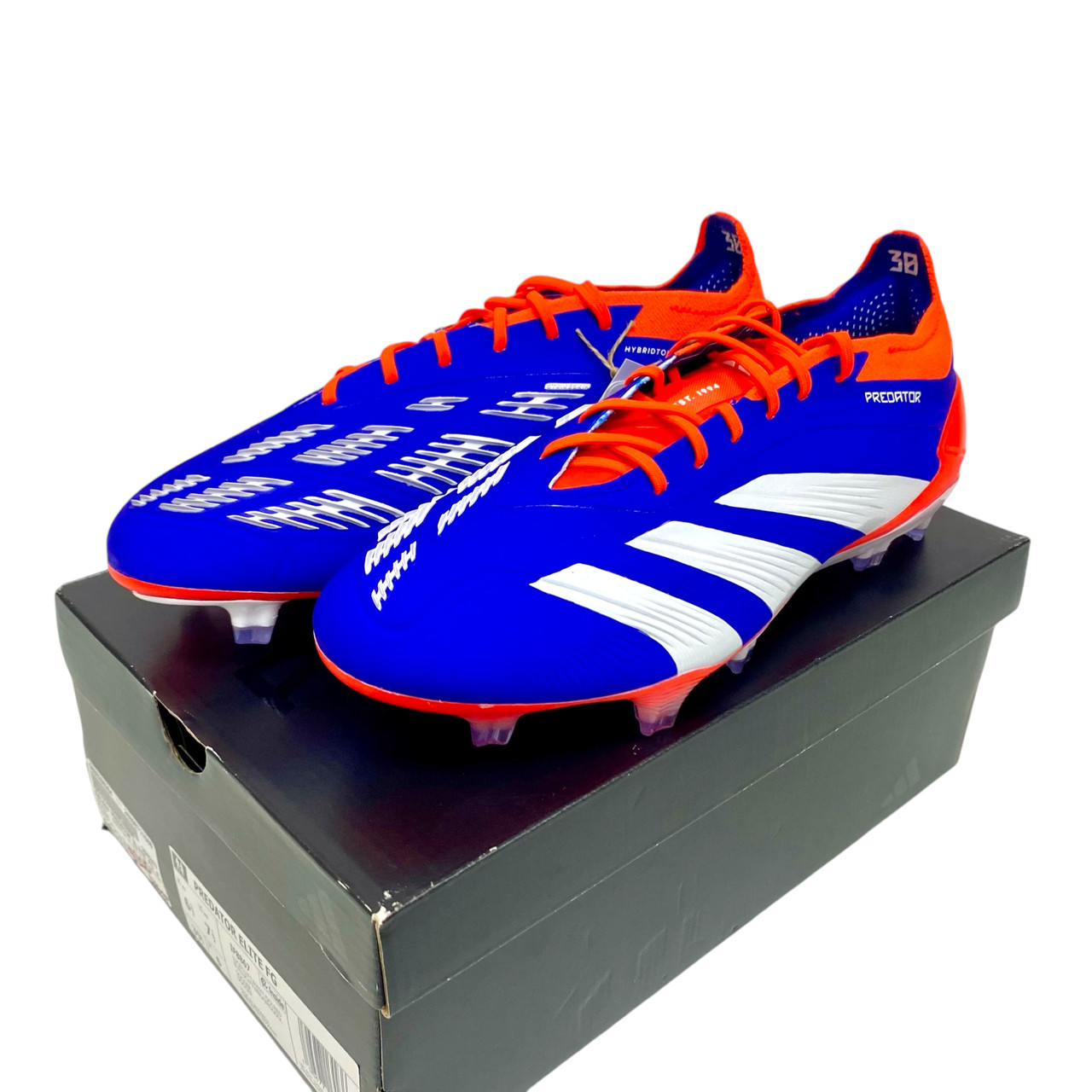 Used Adidas PREDATOR ELITE FIRM GROUND Soccer Cleats Royal