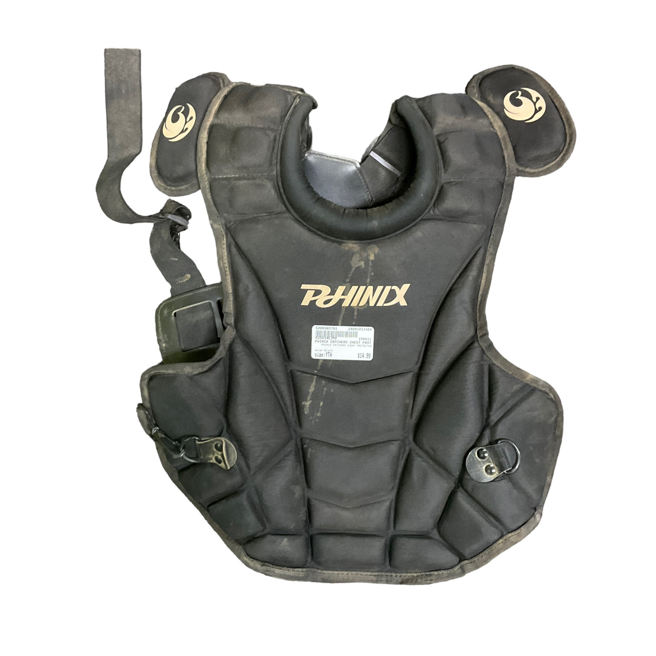 Used PHINIX CATCHERS CHEST PROTECTOR Catchers Chest Protector Black Youth  11484-S000265792