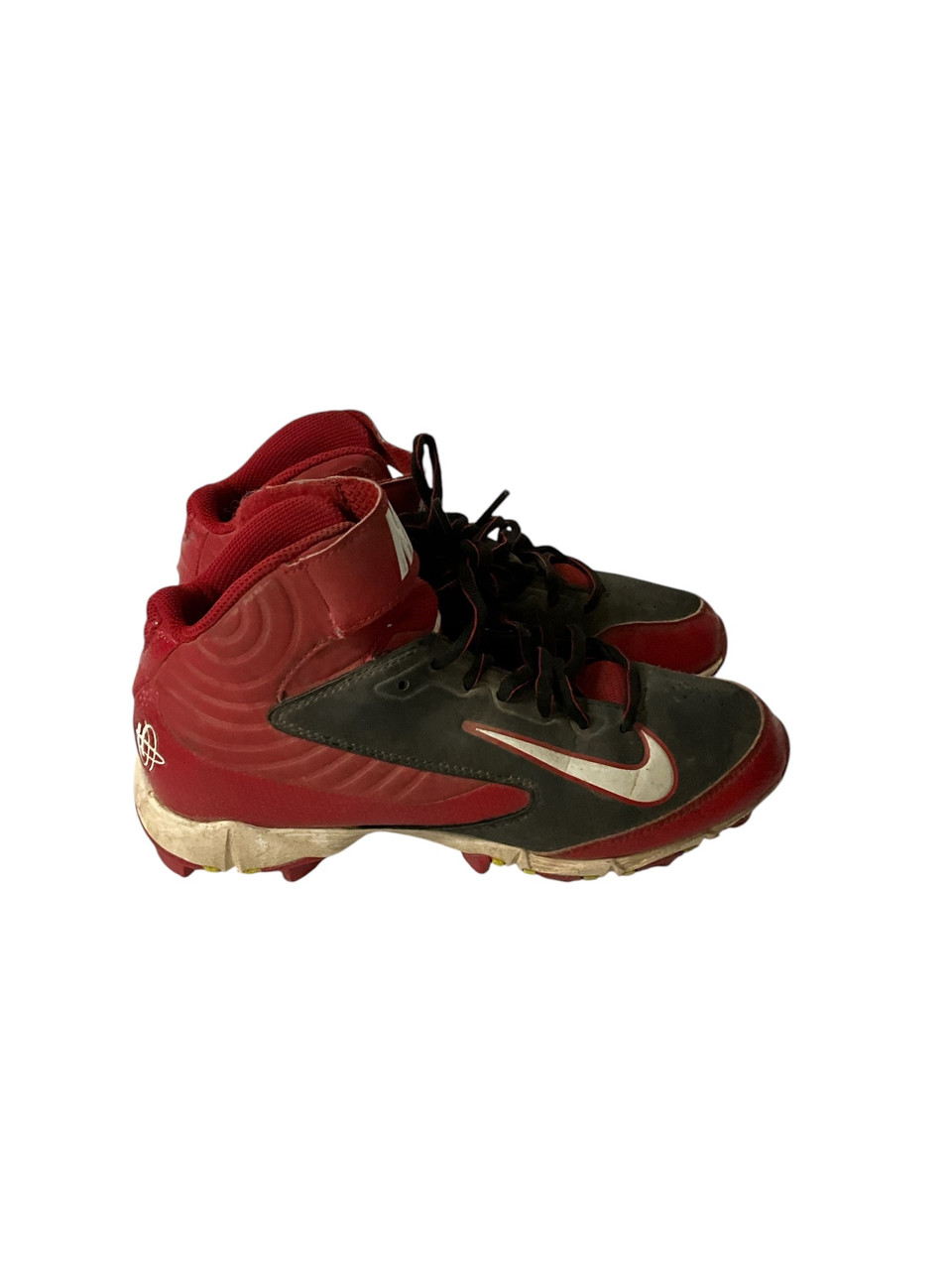 Used Nike HUARACHE BB/SB Cleats Red Junior