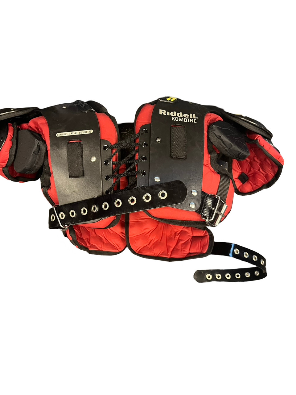 Used Riddell KOMBINE LN FB Shoulder Pads Black XL