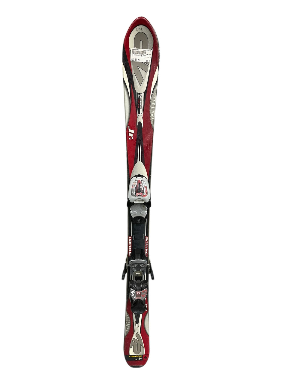 Used K2 COMANCHE JR Boys DH Ski/Binding Red 112 cm