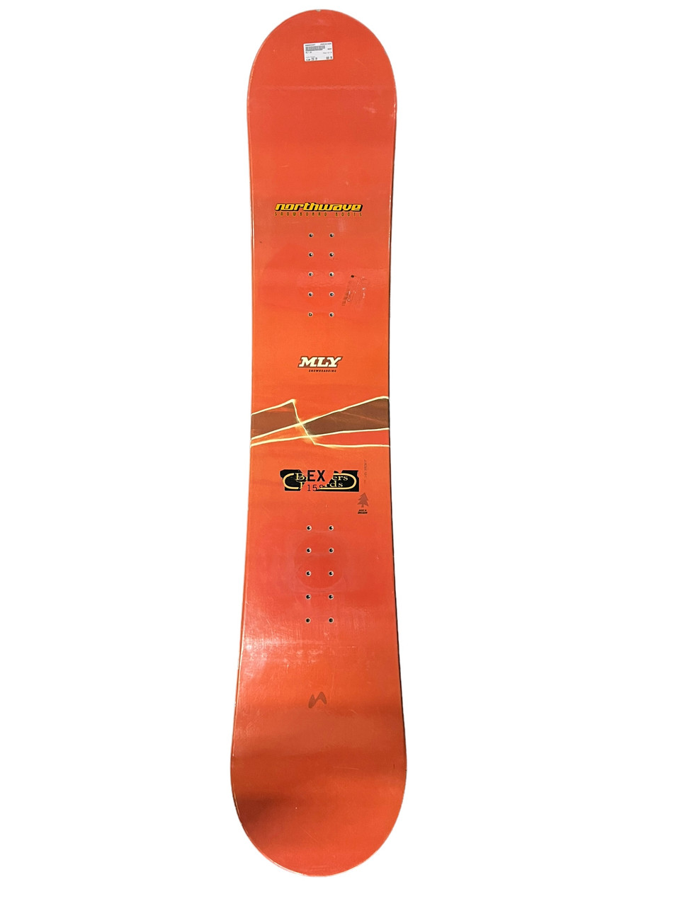 Used MLY EX Mens Snowboard Only Orange 158 cm