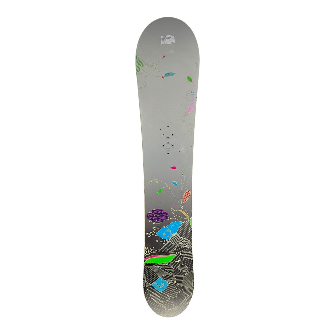 Used Burton LUX 47 Womens Snowboard Only Grey And Pink 147 cm