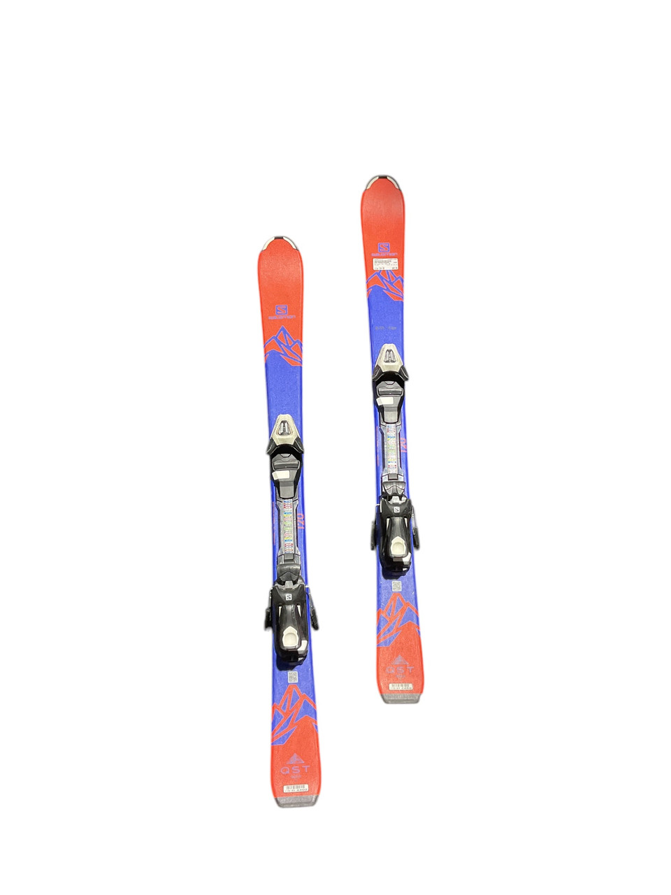 Used Salomon QST MAX JR Boys DH Ski/Binding Navy Blue 120 cm