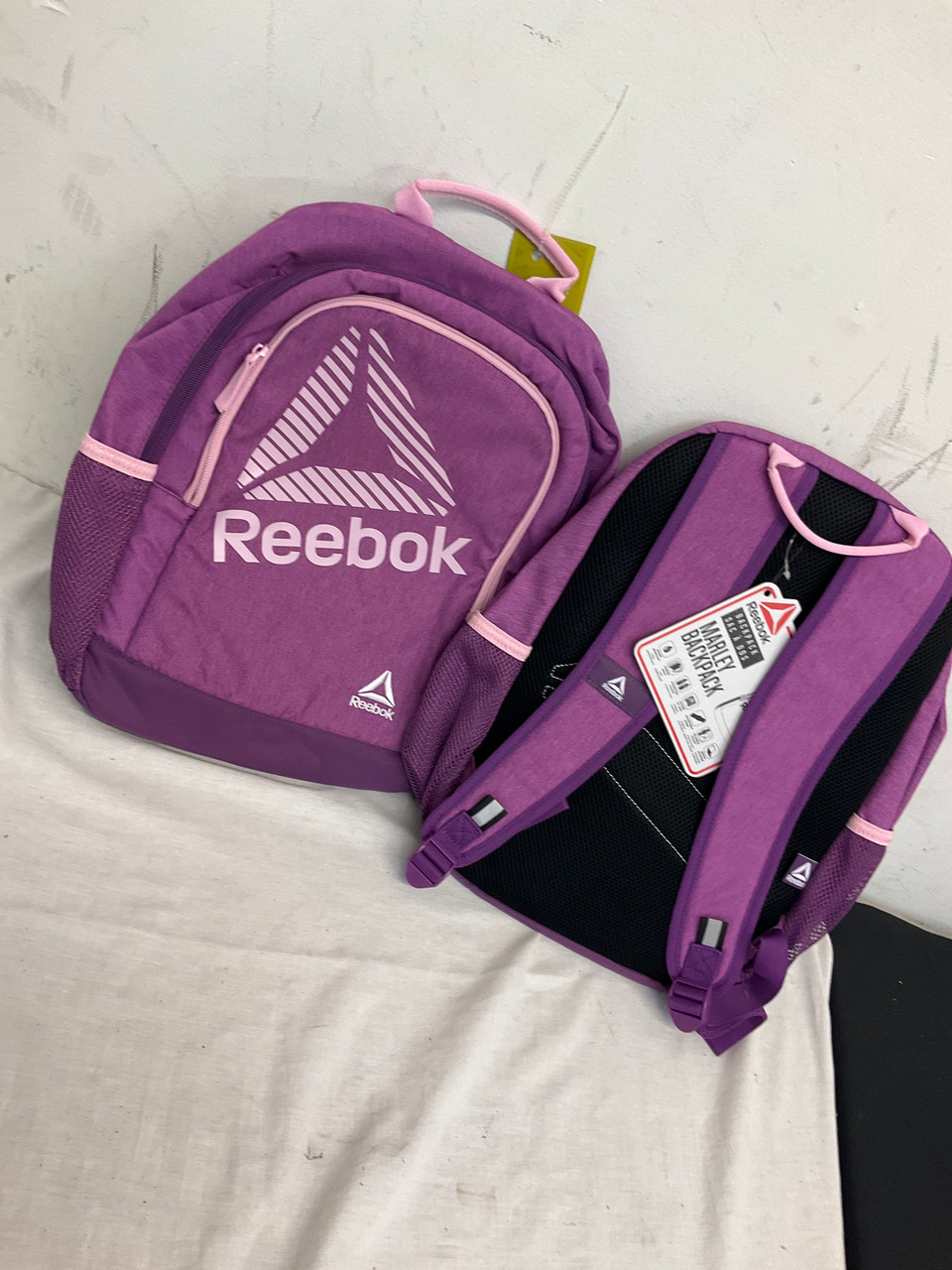 pink reebok backpack