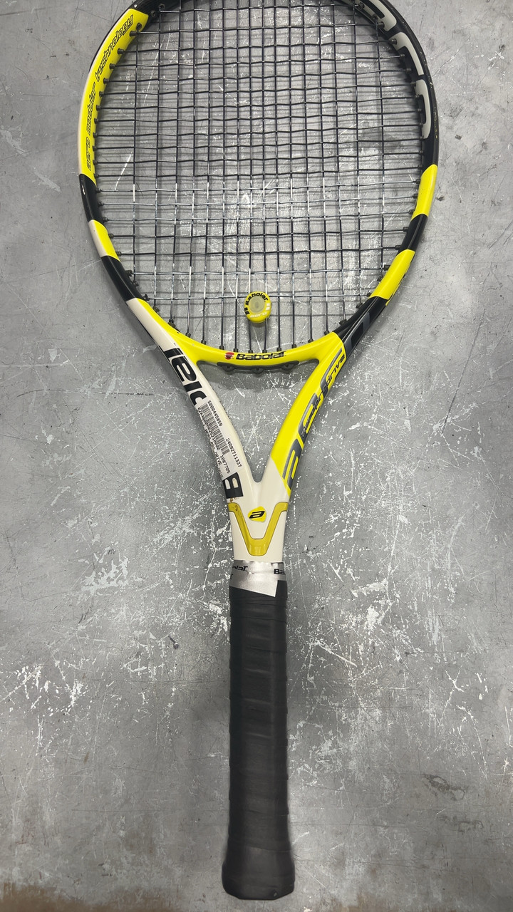Used Babolat AERO PRO DRIVE Adult Tennis Racquet Black 4 1/8