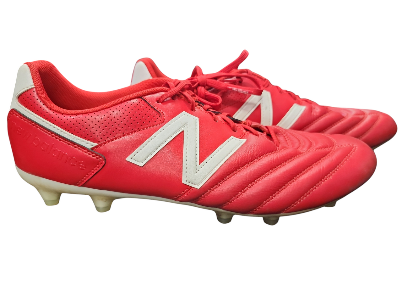 Used New Balance Soccer Cleats Red Senior