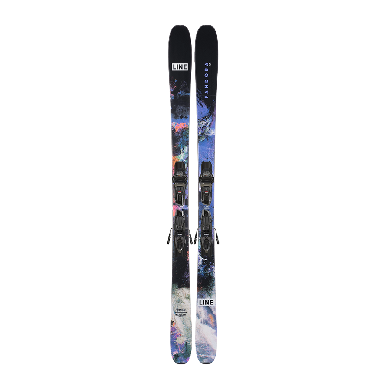 スキー LINE PANDORA 85 (24-25) 161+QUIKSQUIRE10 New LINE Pandora 85 2025 Skis with Quikclik Bindings- 161