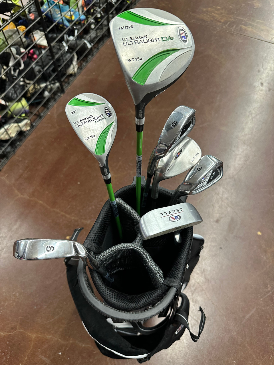 Used US Kids ULTRA LIGHT WT-15 Jr Club Set LH 10 Piece