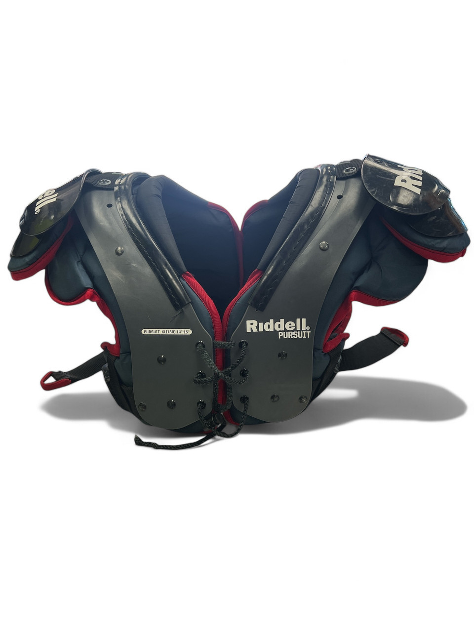 Used Riddell PURSUIT FB Shoulder Pads Grey XL