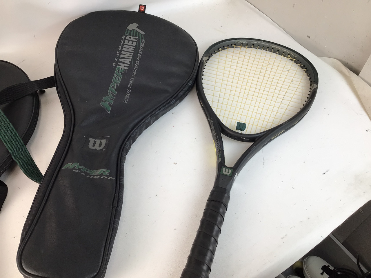 Used Wilson HYPER HAMMER 2.6 Adult Tennis Racquet Black 4 1/4