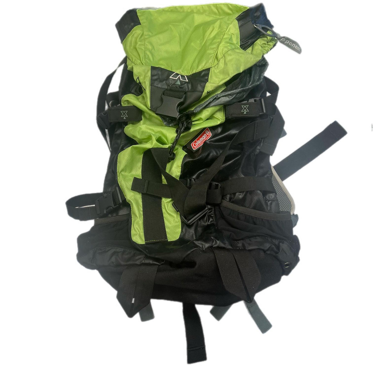 Used Coleman KWANZAN Internal Frame Backpack Green