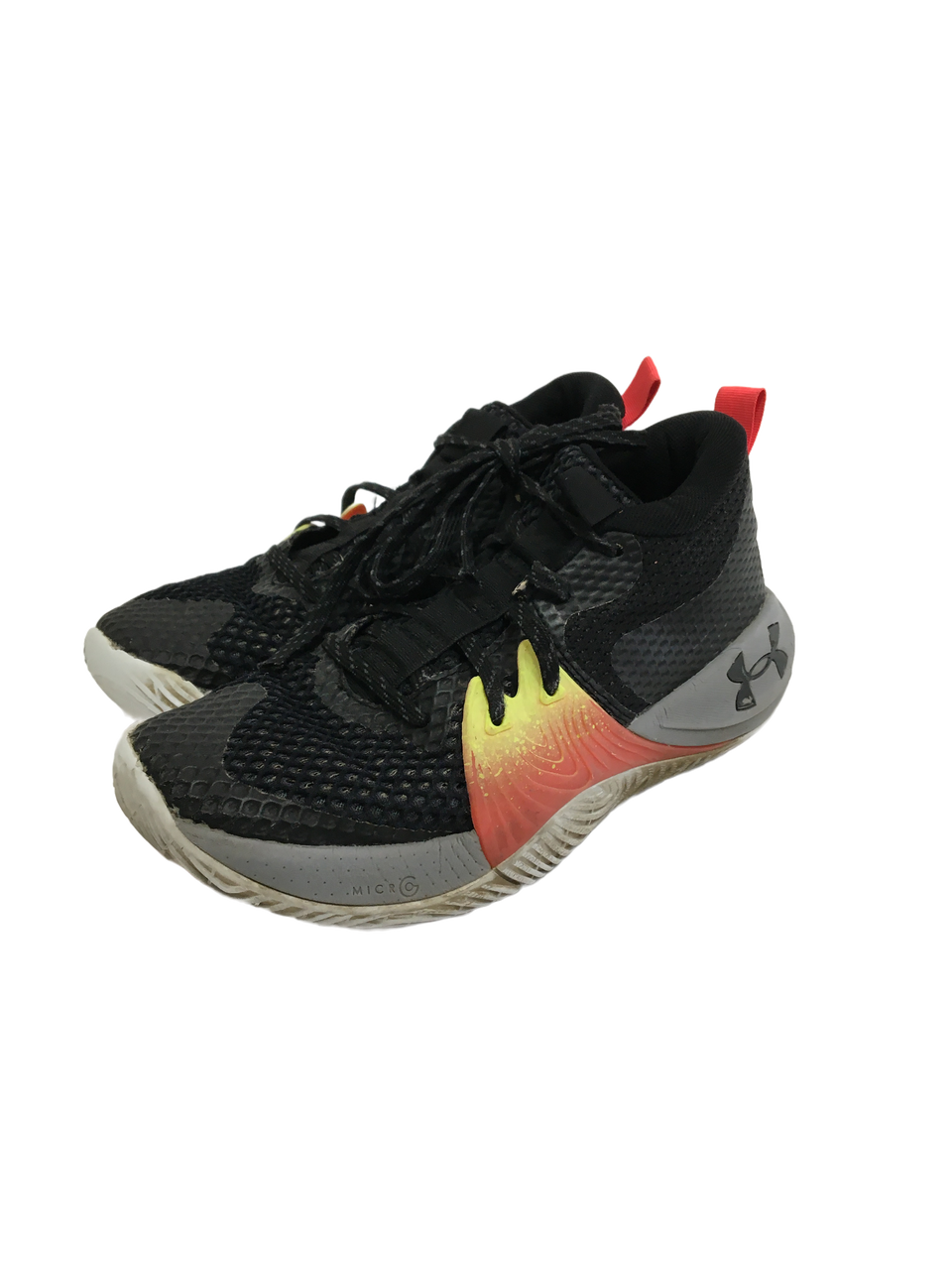 Used Under Armour EMBIID ONE Basketball Shoes M Black Senior