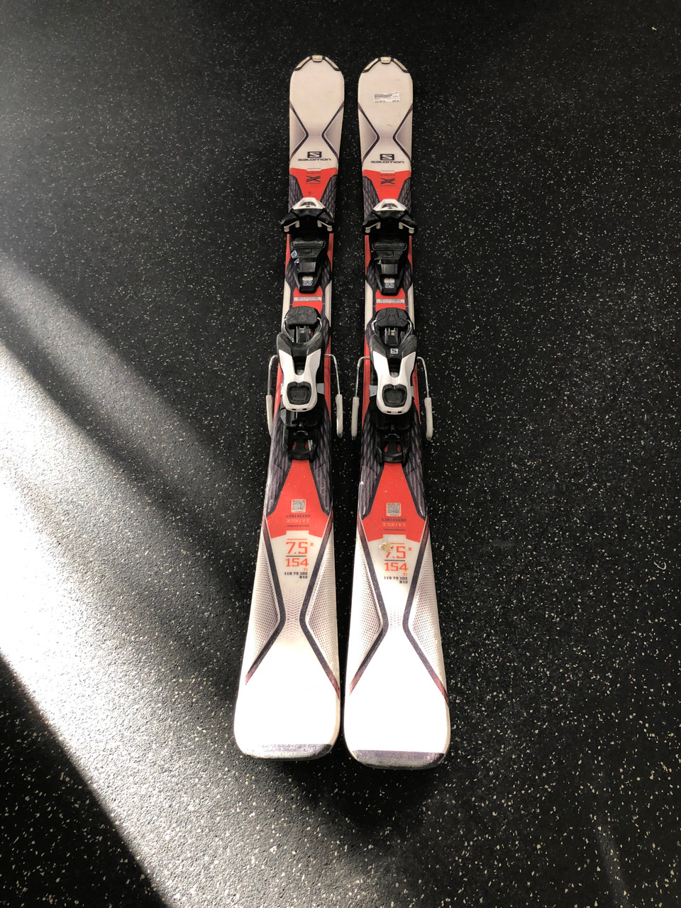 Used Salomon X-DRIVE 75 Mens DH Ski/Binding White 154 cm