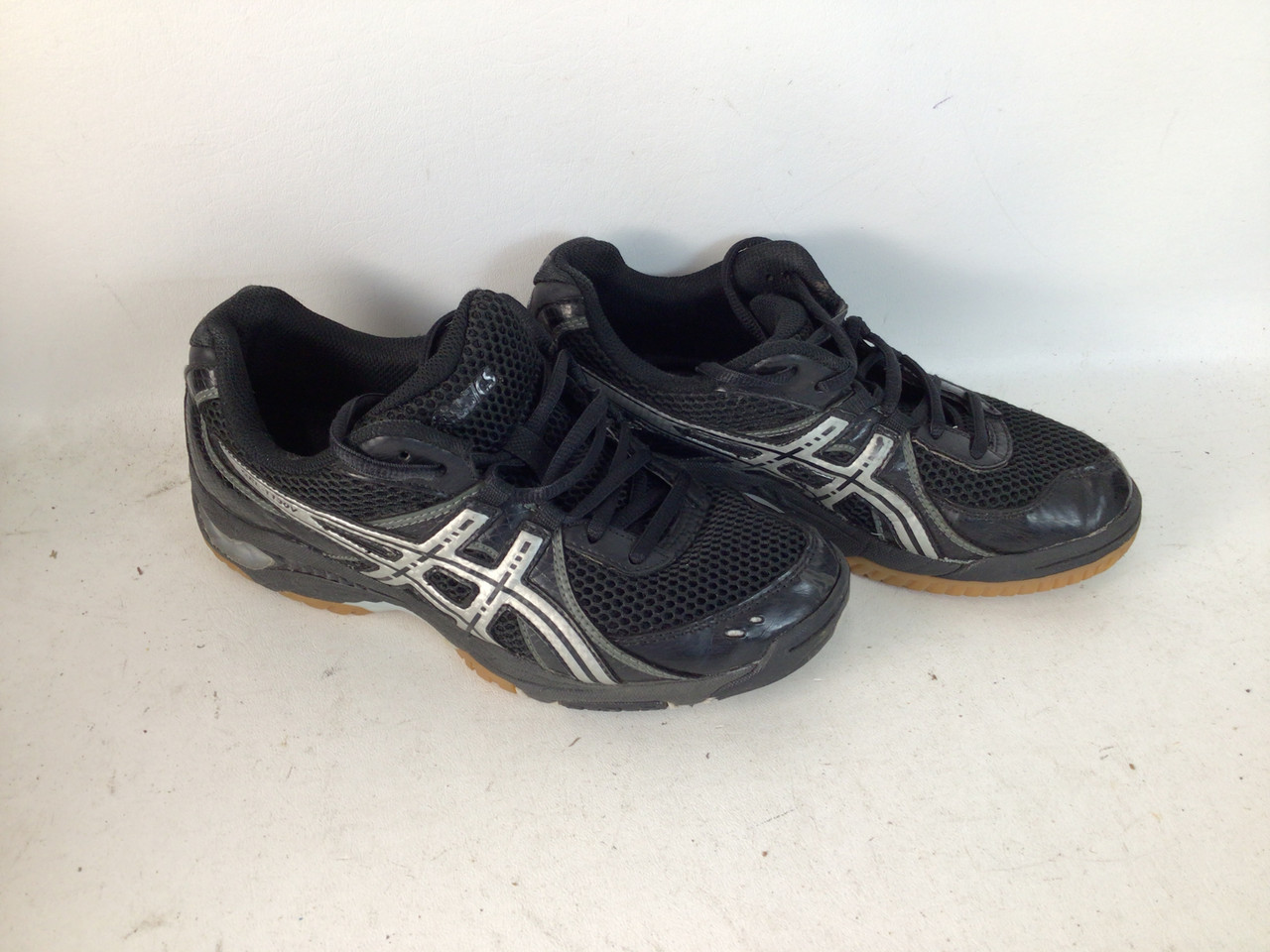 Used Asics GEL 1130V SR VOLLEYBALL SHOES VB Shoes Adult Black