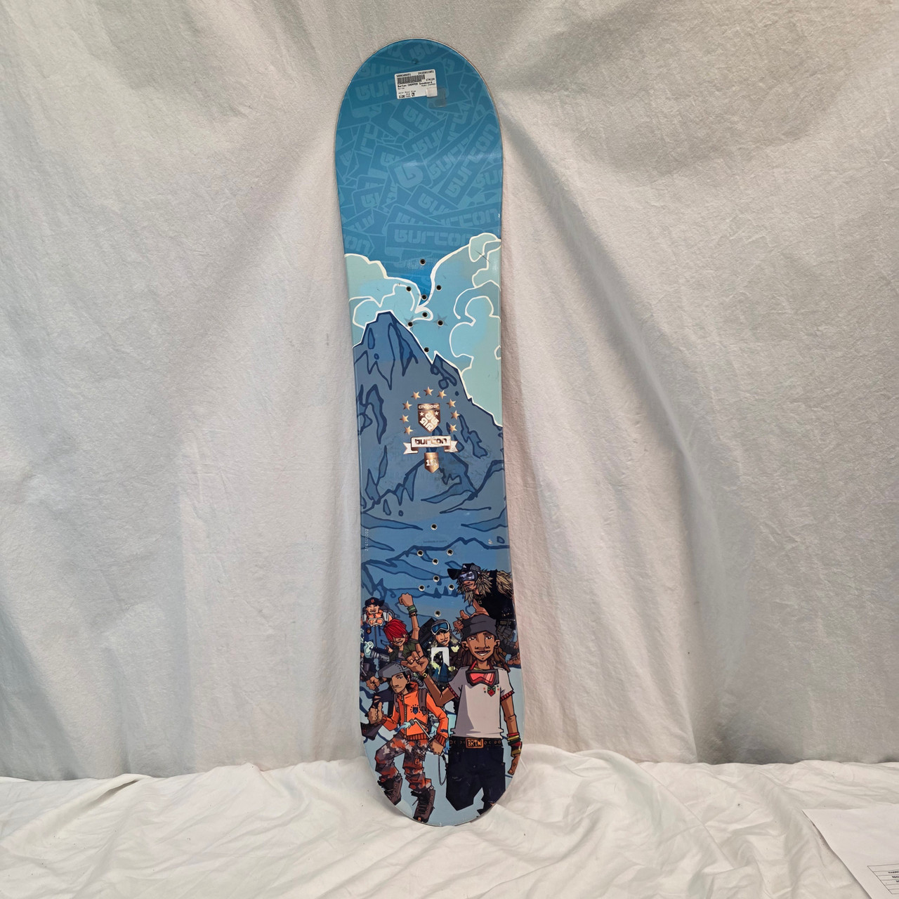 Used Burton CHOPPER Boys Snowboard Only Royal Blue 111 cm