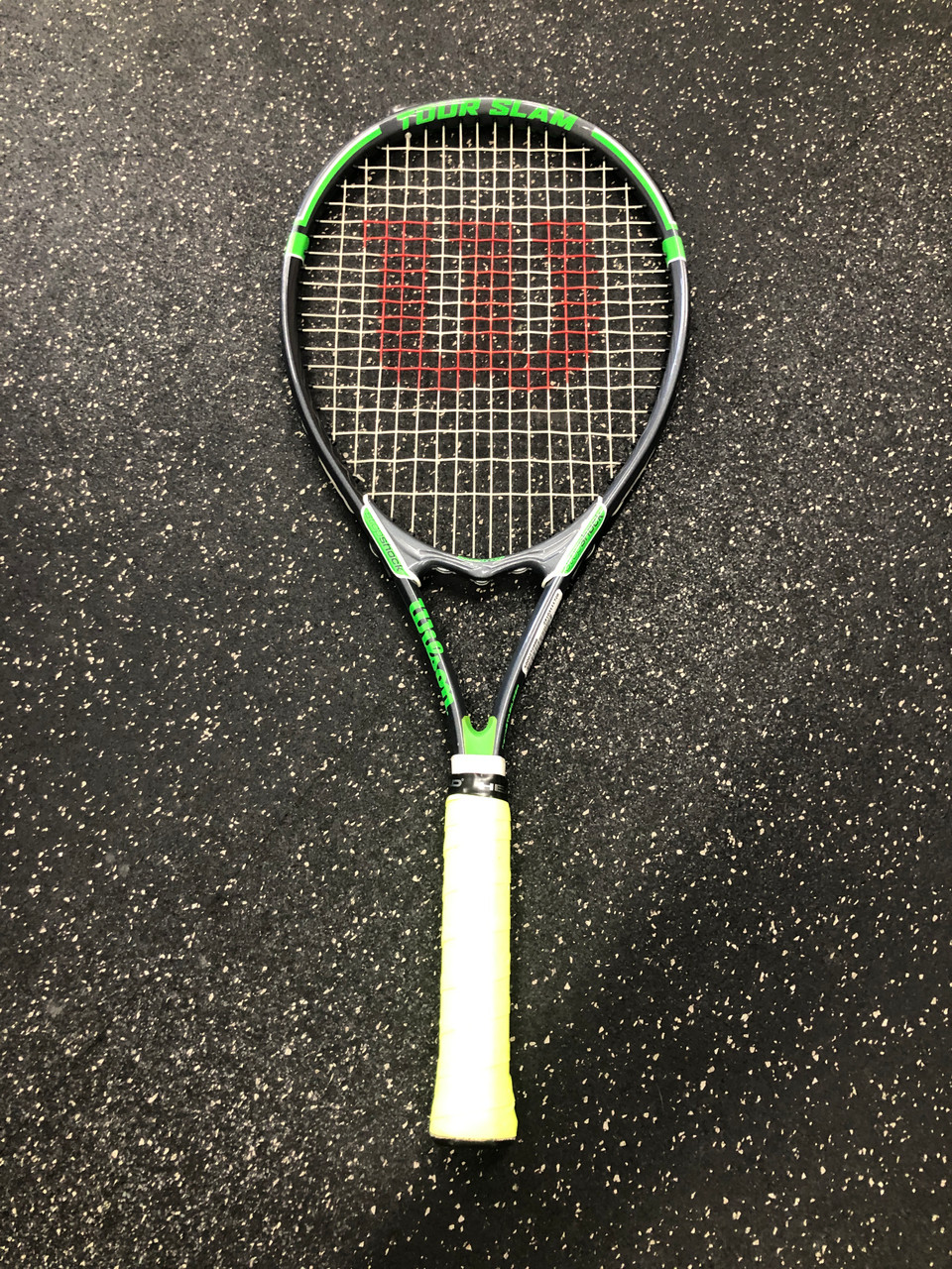 Wilson Tour Slam Raquette de tennis pour adulte Noir/jaune Grip 3 4 3/8