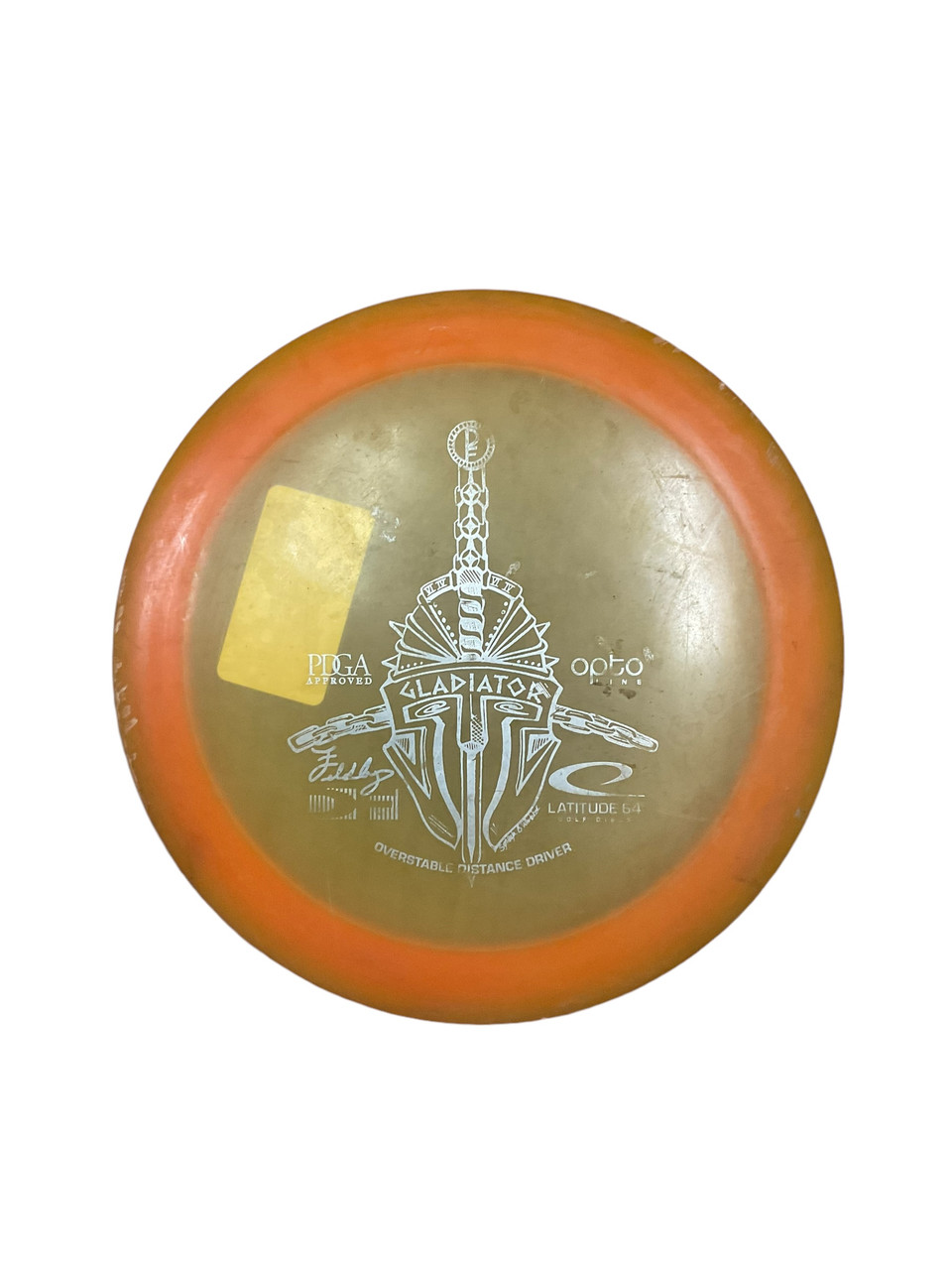 Used Latitude 64 GLADIATOR Disc Golf Driver Orange 174g