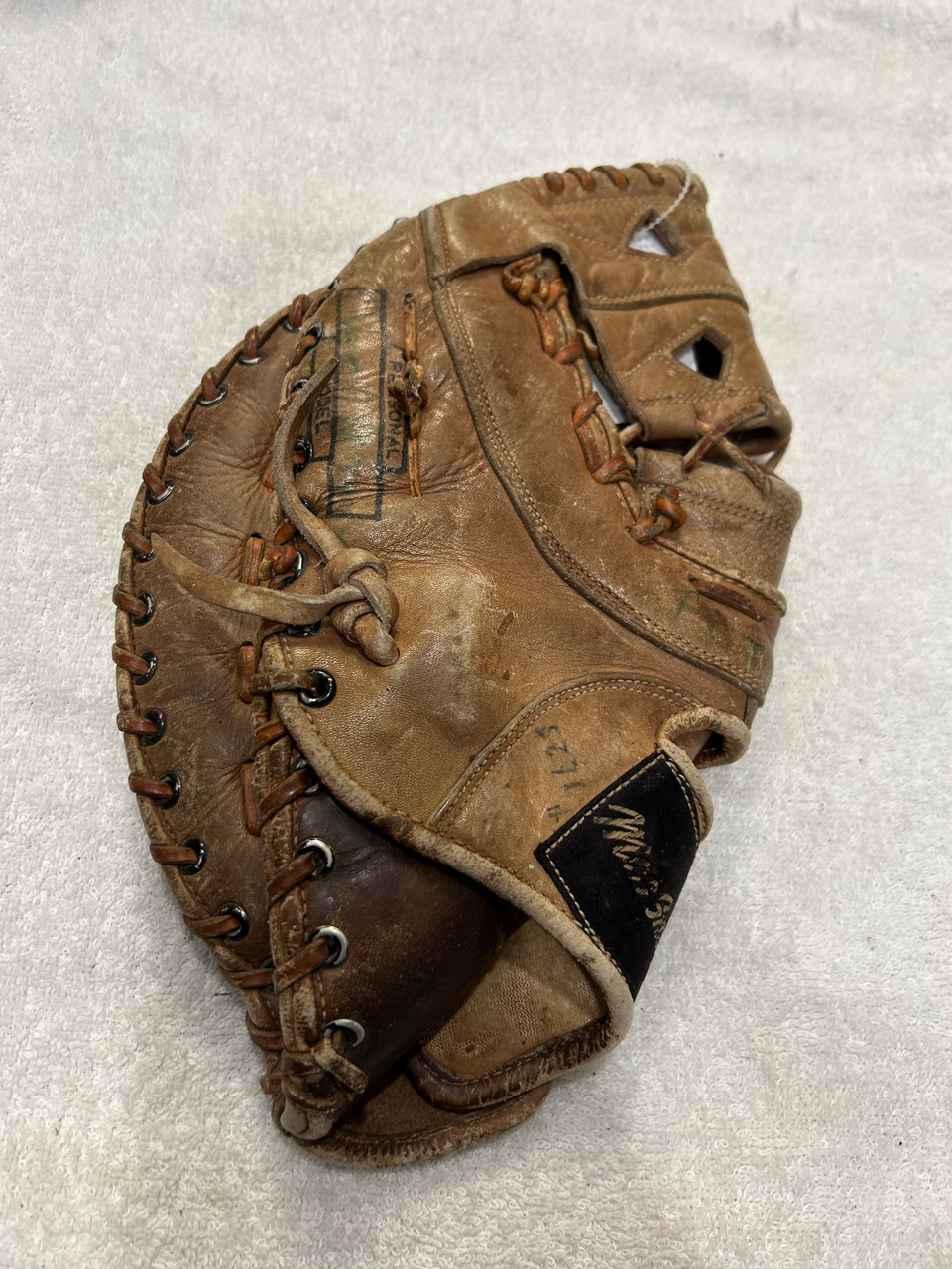 Gant De Baseball Vintage MacGregor G6802 1960 – Modèle Autographe Johnny Temple – Poche Boule Naturelle