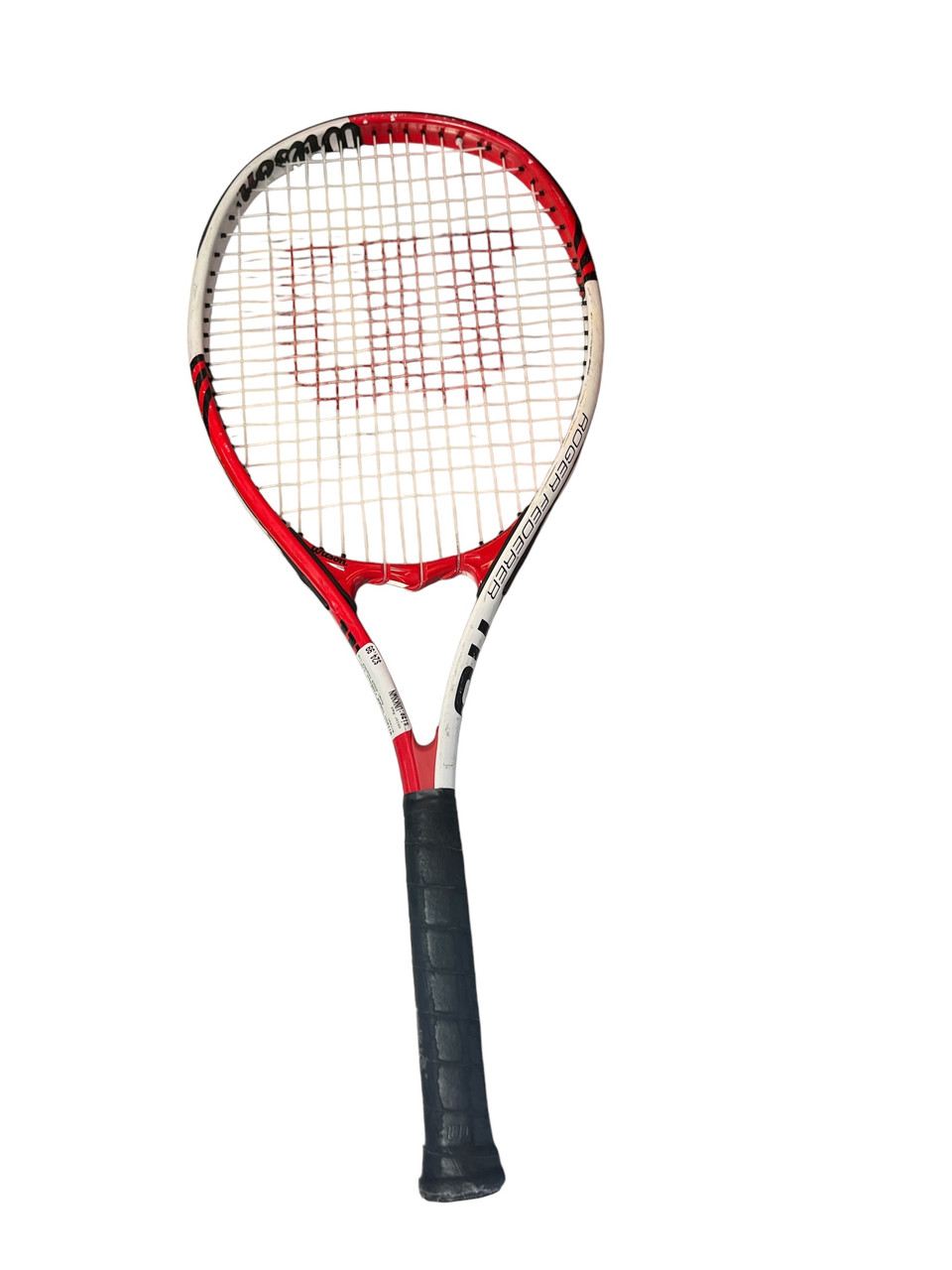 Used Wilson ROGER FEDERER 110 Adult Tennis Racquet Red Unknown