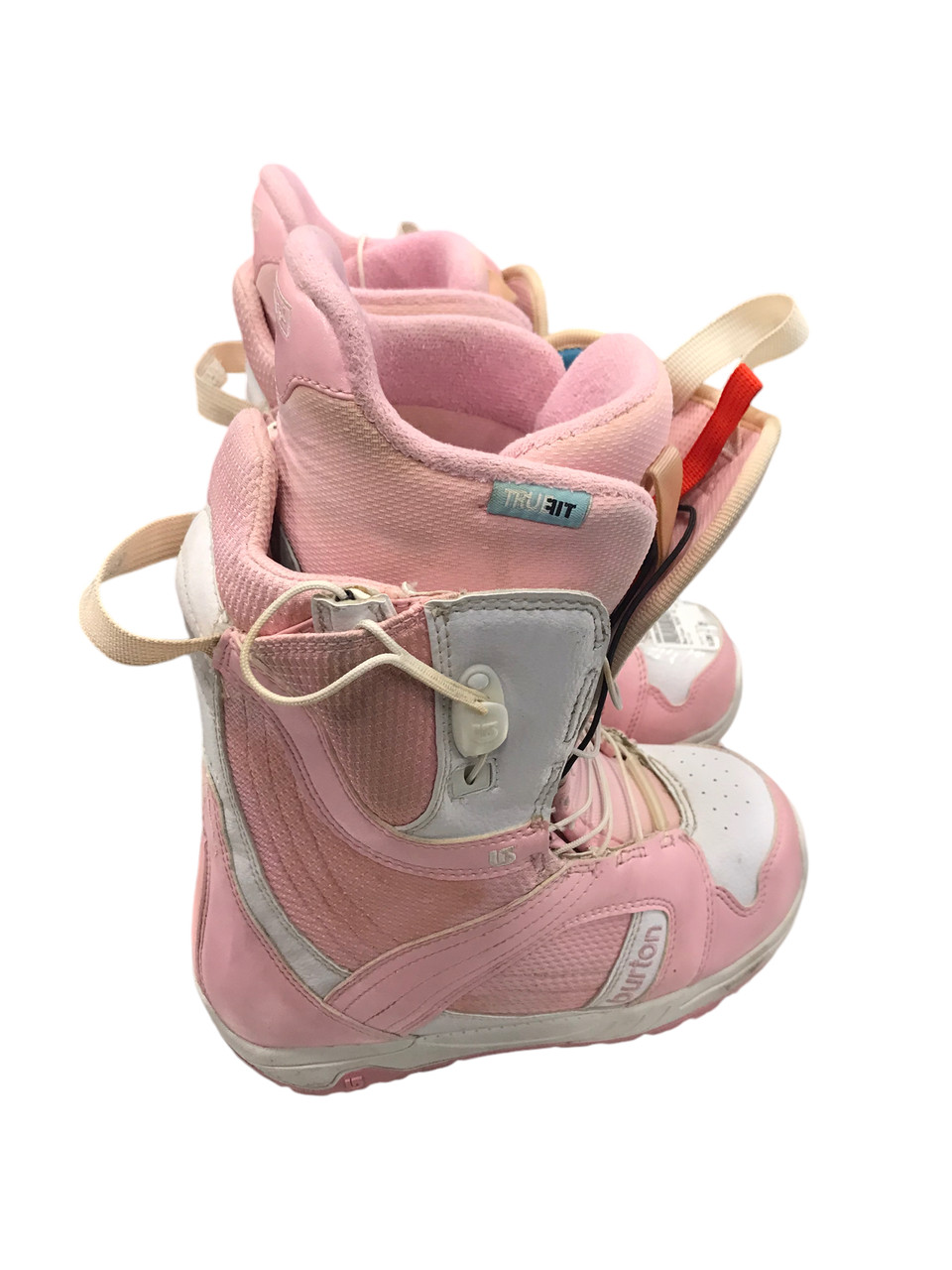 Used Burton MINT SZ 5 Girls Snowboard Boots Pink Junior 05