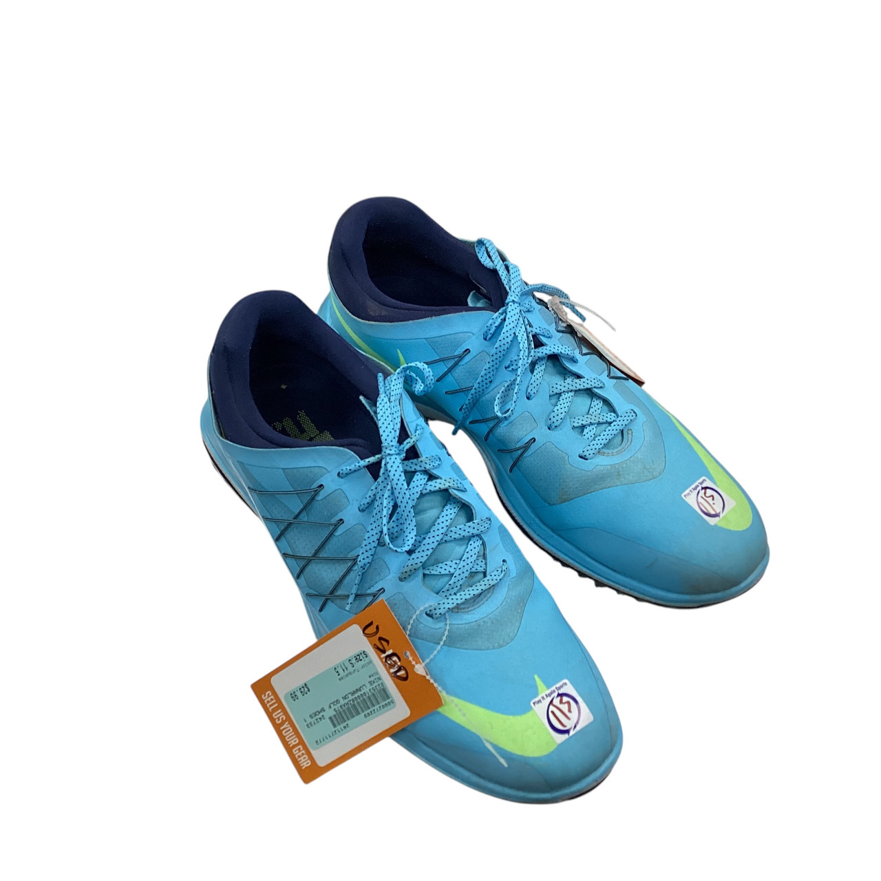 nike lunarlon golf shoes blue