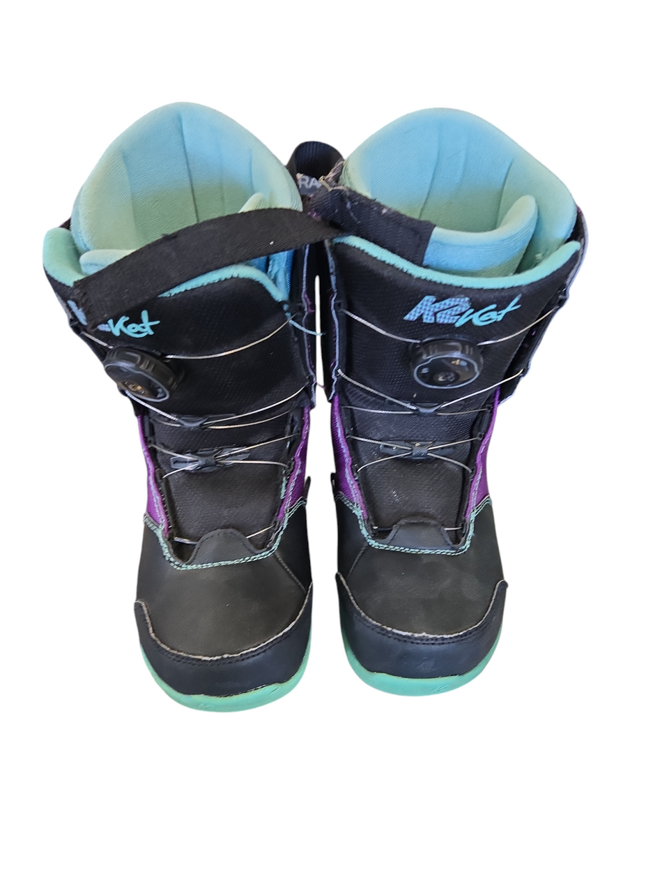 Used K2 KAT BOA BOOTS Girls Snowboard Boots Black Junior 03