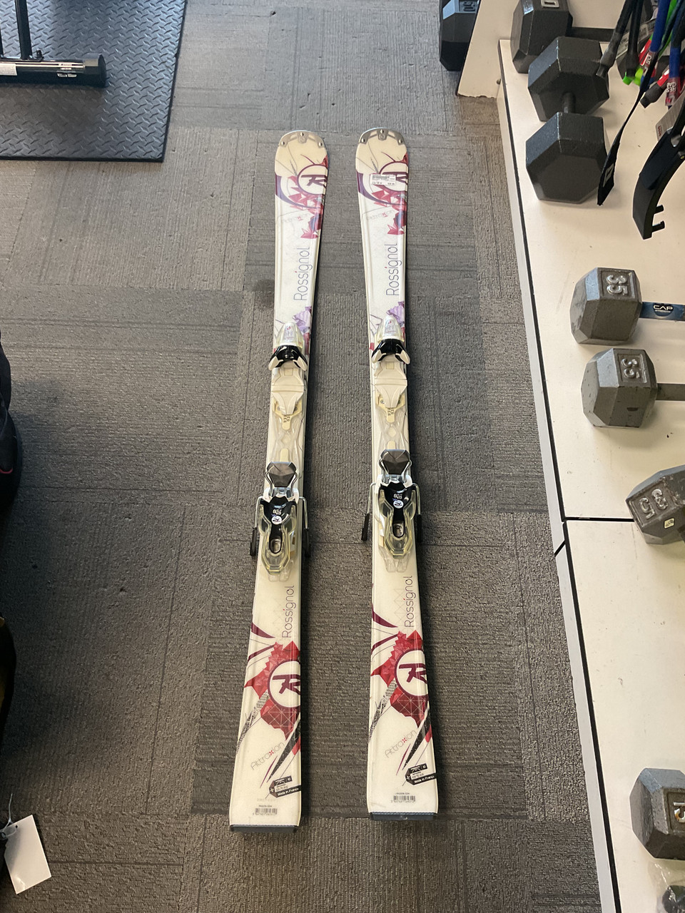 Used Rossignol ATTRAXION Womens DH Ski/Binding White 149 cm
