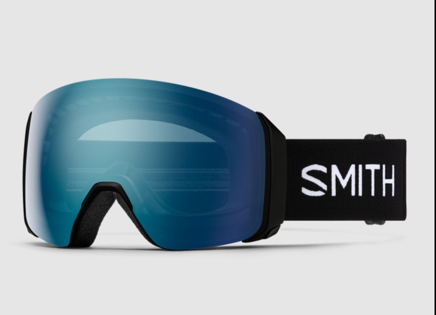 New SMITH 4D MAG XL BLACK CHROMAPOP EVERYDAY BLUE MIRROR LENS