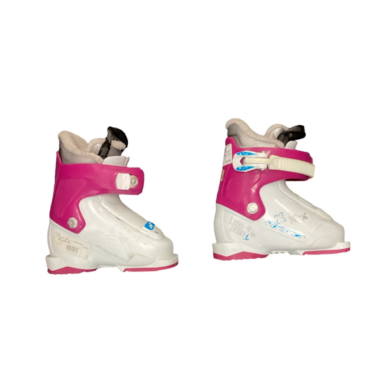 Used Nordica LITTLE BELLE 1 Girls DH Ski Boot White 175 MP - Y11