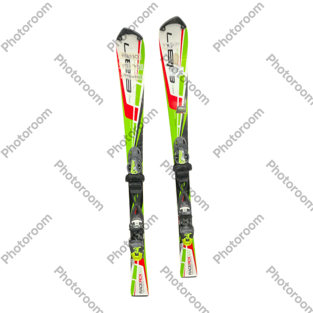 Used Elan RACE RCX 122 Boys DH Ski/Binding Green 122 cm
