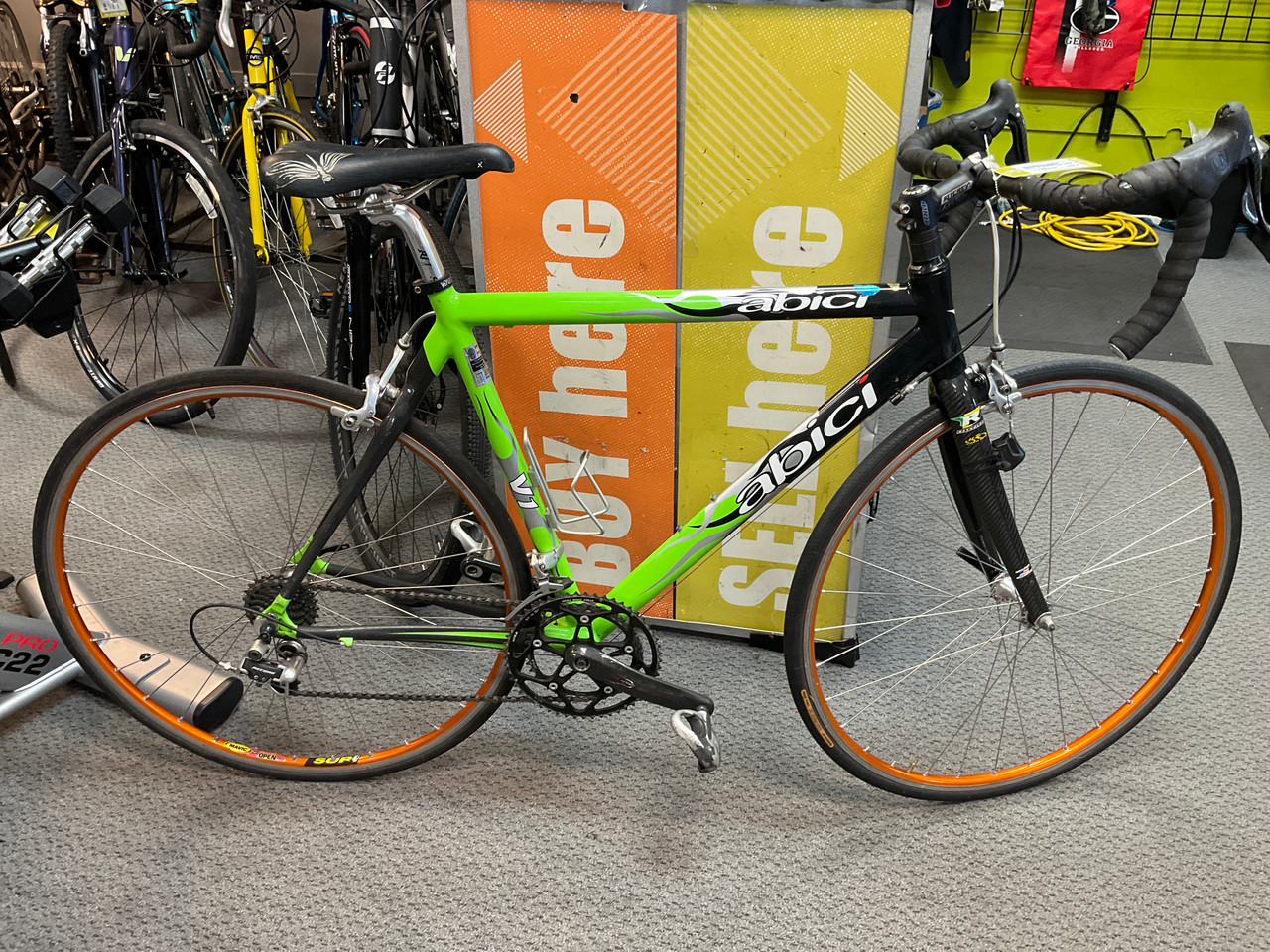 used womens road bicycles Carbon Fiber Used Womens Road Bikes For Sale Used ABICI V2 CARBON ROAD BIKE  50-52cm SM Frame 20 Speed Women's