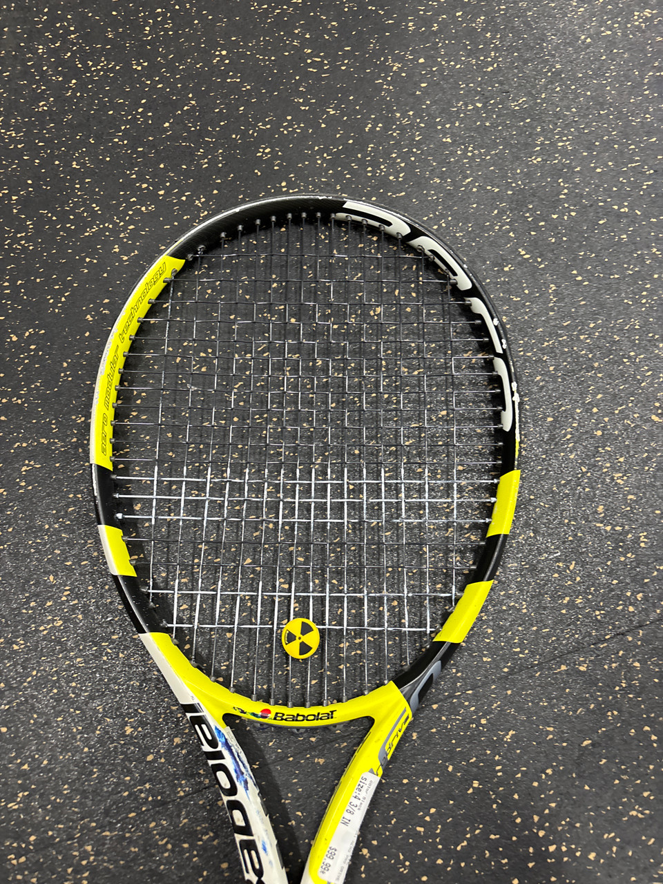 Used Babolat AERO PRO DRIVE Adult Tennis Racquet Black 4 3/8