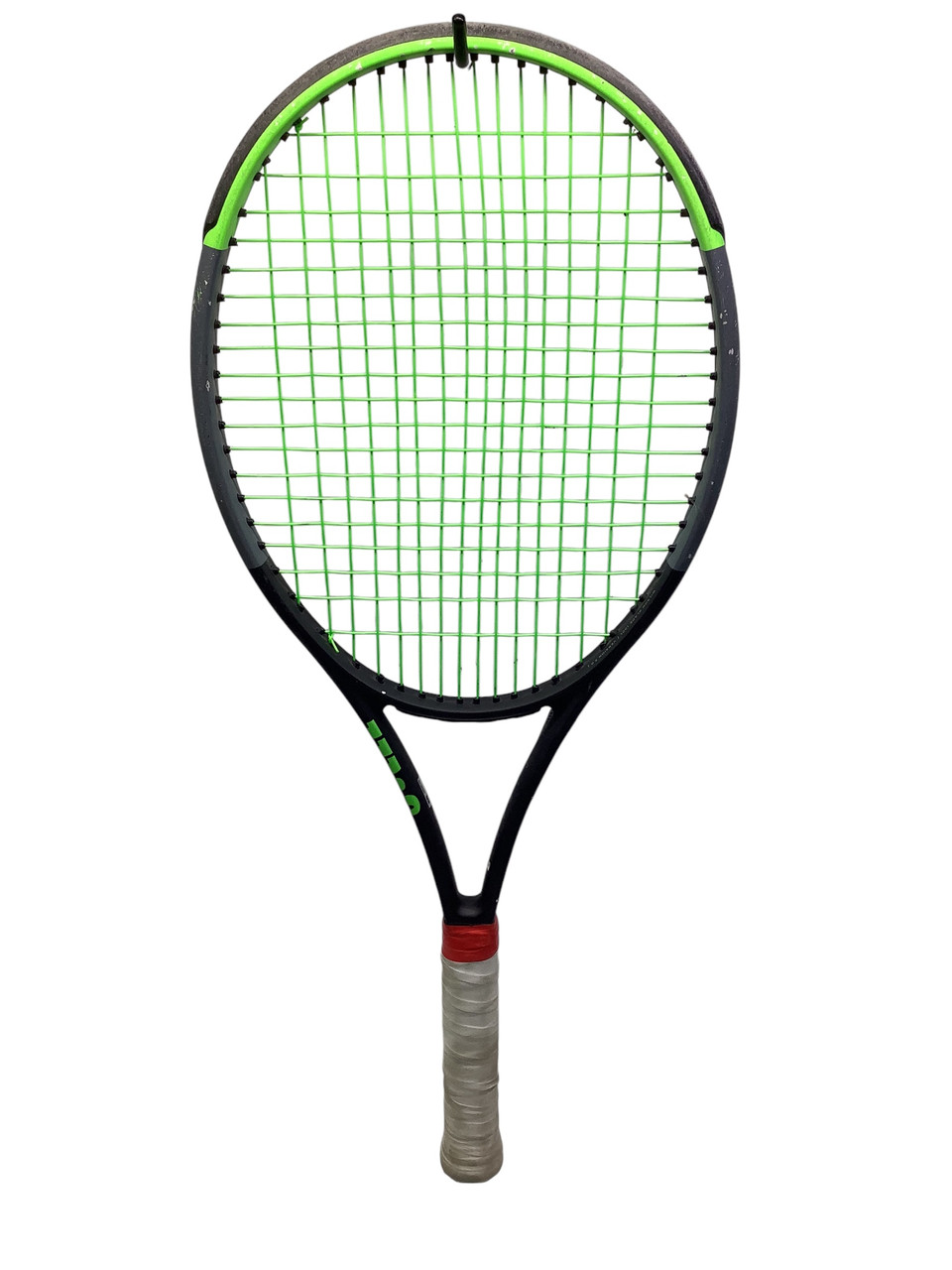 Used Wilson BLADE 100L Adult Tennis Racquet Neon Green 4 1/4