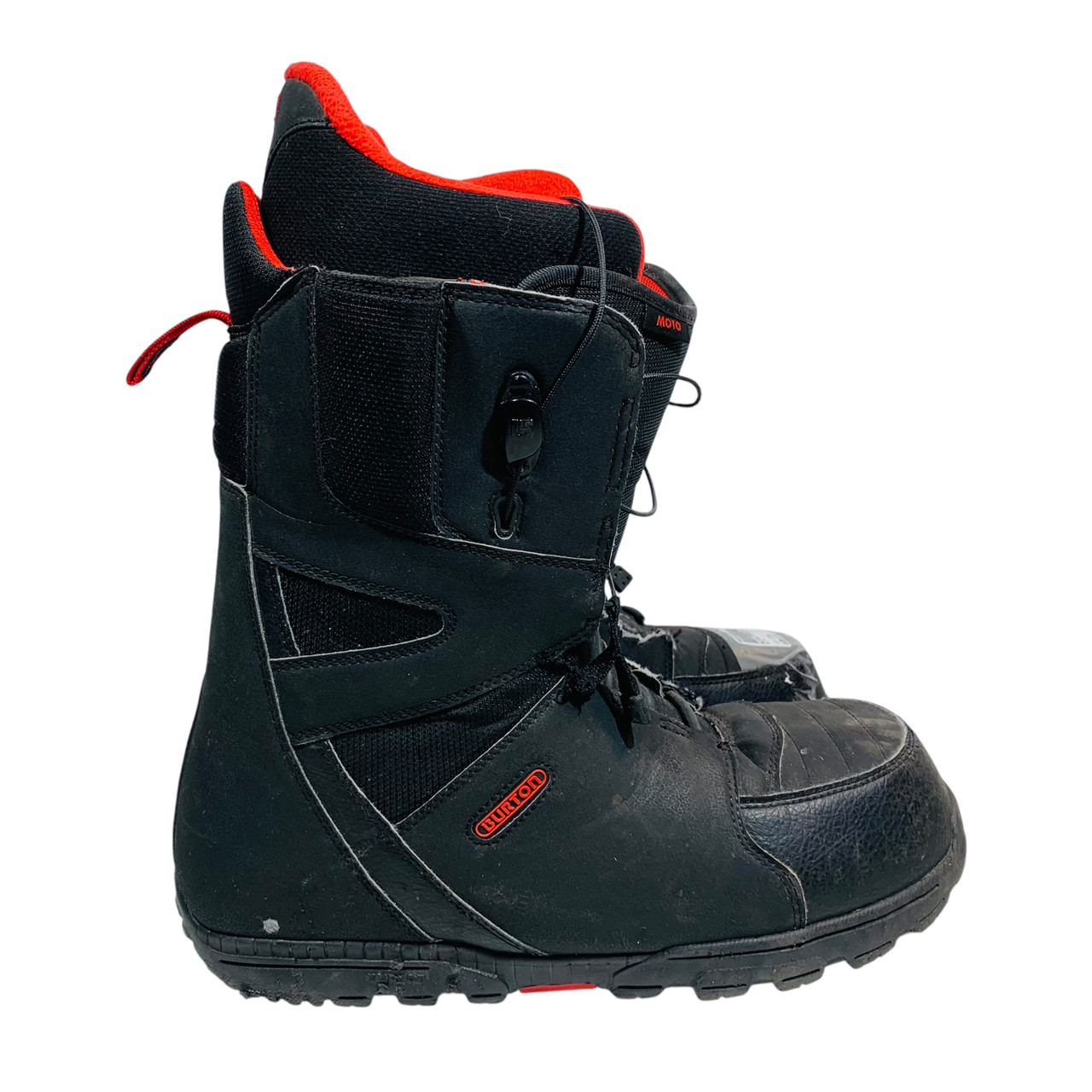 Used Burton MOTO--AS IS-- Mens Snowboard Boots Black Senior 13