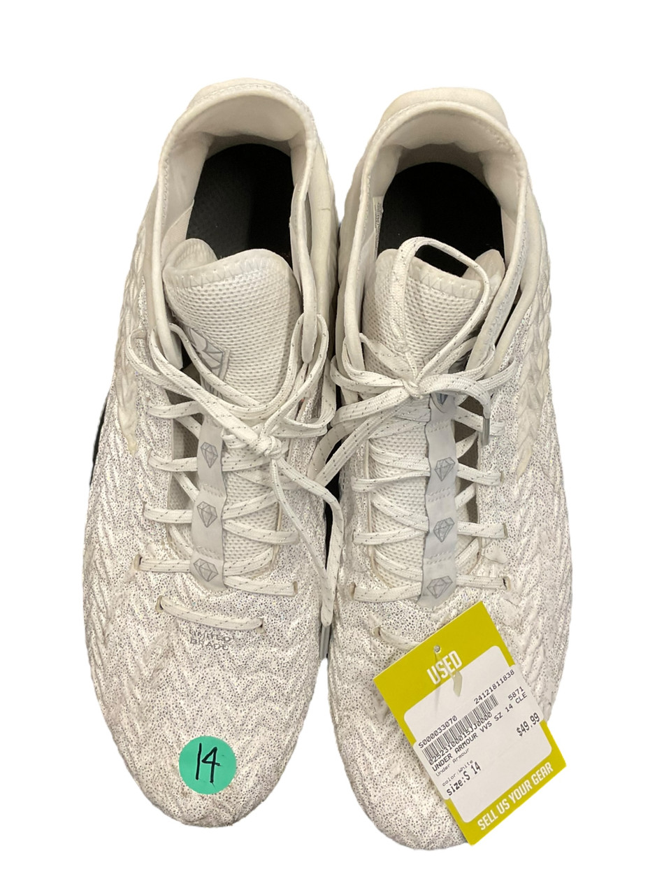 size 14 under armour cleats