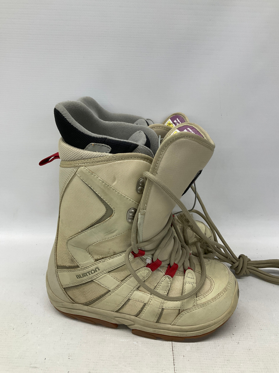 Used Burton MOTO BOOTS Womens Snowboard Boots Tan Senior 6.5