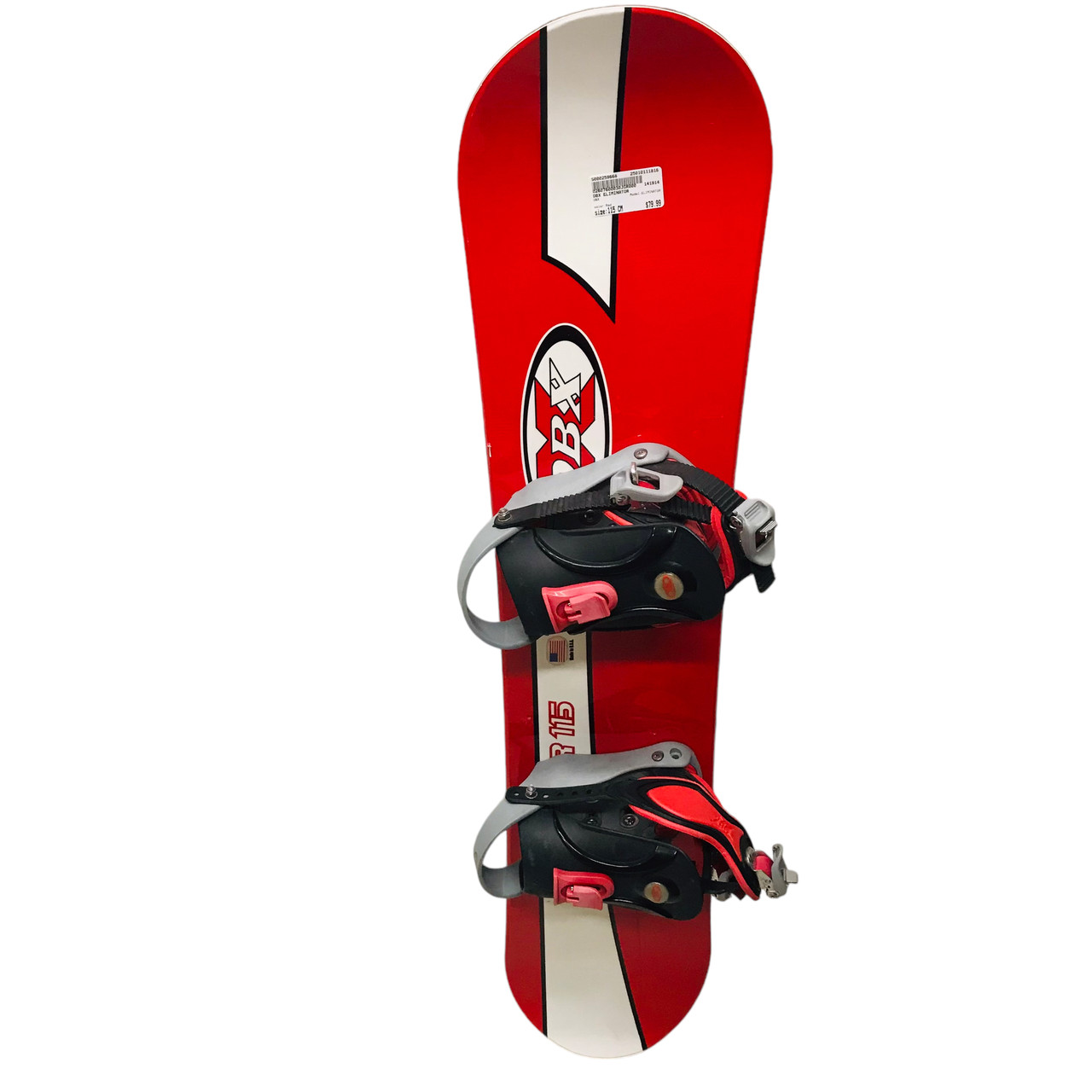 Used DBX ELIMINATOR Boys Board/Binding Red 115 cm