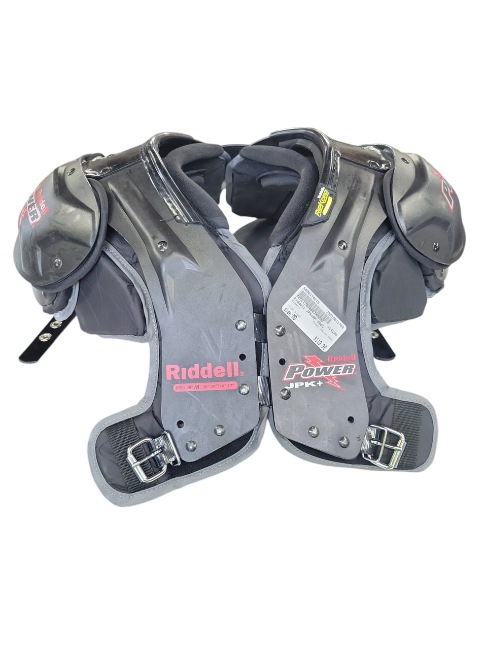 Used Riddell JPK+AP PADS FB Shoulder Pads Black LG